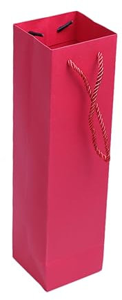 TOPBATHY Lot de 10 en Papier pour Bouteille De Vin - Individuel Poignées Recyclables 9 5 X 9 X 35 Cm