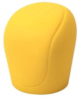 FUSKL Auto Schaltknauf Abdeckung für Audi R8 2007 2008 2009 2010 2011 2012 2013 2014, Anti-Rutsch Silikon Schalthebel Abdeckung Auto Innen Zubehör,A/Yellow