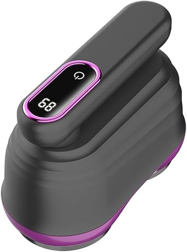 Fabric Shaver and Lint Remover Dual-Head Lint Remover for Clothes 12-Blade Dual Cutting System, 180° Foldable Ergonomic Handle, LED Digital Display Rechargeable Fabric Shaver for All Textiles (Grey)