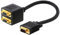 Delock Adapter VGA Stecker zu 2X VGA Buchse
