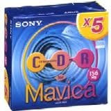 Sony 5MCR-156A 8 cm CD-R 5er-Pack für Mavica