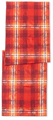 Garnier Thiebaut 25547 100% Zweilagiges Twisted Baumwolle Mille Panache Tischläufer, 22 von 1,3 cm, 180 cm, Ara, Made in France