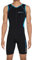 RunBreeze Herren Triathlon Anzug | Atmungsaktiver, schnell trocknender Tri-Anzug mit Rückentaschen (Schwarz/Blau, S)