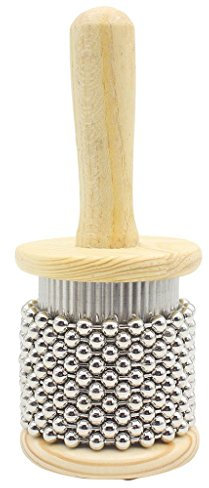 Pop Cabasa Shaker in legno piccolo strumento a percussione a mano medio piccolo - S
