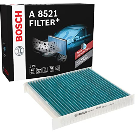 Bosch Automotive A8521 - Innenraumfilter Filter+ | Kompatibel mit: VOLVO S60 I, S80 I, V70 II, XC70 I Cross Country, XC90 I, XC90 I VAN