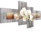 Runa Art Bild XXL 4 Teilig Blumen Orchidee 200 x 100 cm Kunstdruck auf Vlies Leinwand Wanddeko Wohnzimmer Schlafzimmer 204641a