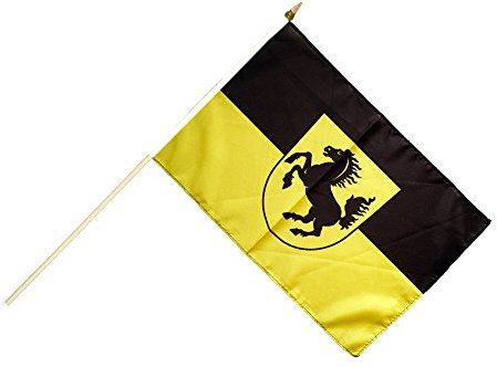 Flaggenfritze Stockflagge/Stockfahne Stadt Stuttgart + gratis Sticker