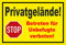 Schild - Stop - Halt - Privatgelände - Betreten für Unbefugte verboten – 15x10cm mit Bohrlöchern | stabile 3mm starke Aluminiumverbundplatte – S00357-016-C +++ in 20 Varianten erhältlich
