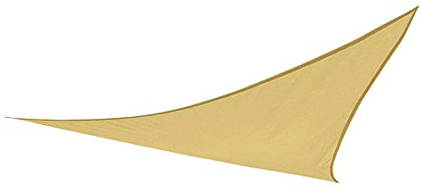 AKTIVE 61021 Toldo Vela Triangular con protección UV50, Crema, 500 x 500 x 500 cm