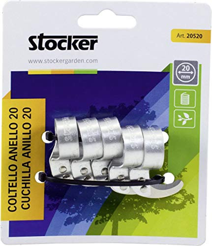 STOCKER Coltello ad Anello in Alluminio 24 mm 5 Pezzi in Blister