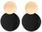 Legitta Damen Kreis Statement Ohrringe mit Runde Anhänger Disc Plättchen Ohrstecker Ohrschmuck Geburtstag Geschenk Schmuckk für Frauen Mädchen
