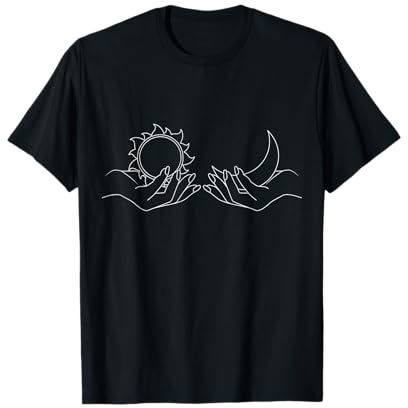 Yoga T-Shirt Sonne und Mond Yoga Lehrer T-Shirt