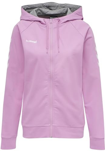 Hummel Damen Hmlgo Cotton Zip Hoodie Woman Sweatshirt, Orchid, XS EU