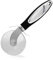 Granny's Kitchen Rotella Taglia Pizza - Tagliapizza Professionale - Cutter in Acciaio Inox con Lama Tagliente e Manico con Presa in Silicone Nero