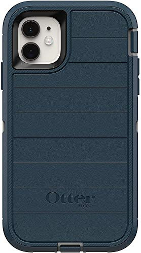 OtterBox Defender Screenless Series Rugged Case for iPhone 11 (NOT Pro/Pro Max) Case Only - Non-Retail Packaging - with Microbial Defense (Gone Fishin Blue)