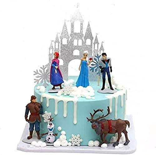 Frozen Cake Toppers for Kids Baby Shower Birthday Party Cake Decoration