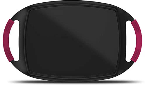 Taurus Great Moments Plancha de asar - Plancha de asar de aluminio fundido, 47x29 cm, mango ergonómico, para todo tipo de fuegos, recubrimiento antiadherente, apta para lavavajillas, libre PFOA, negro