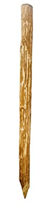 Zaunpfahl 9 Stück Staketenzaun Zaunpfosten Holzpfosten Haselnuss Kastanienzaun Zaunpfähle Höhe: 90 cm