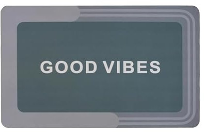 INTRECCI Tappeto Bagno, Tappeto Doccia Antiscivolo, Assorbente, Lavabile, 50x80 cm, Tappetino Magico per Bagno e Cucina. Modello: Good Vibes, Stone