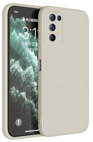 Topme Handyhülle Hülle Fur Oppo Find X3 Lite/Oppo Reno5 5G (6.43 Inches) Case Schutzhülle, Hautschutz Aus TPU Silikonhülle - Altweiß