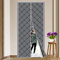 Magnetic Thermal Insulated Door Curtain Fits Door Size 32 x 80 Thicken Nylon Cotton Temporary Magnet Closure Thermal Door Cover Size W34 x L81 inch Weatherproof Windproof Soundproof, Grey