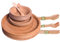 Zig Zag Set di stoviglie usa e getta compostabile, ecologico, 50 pezzi, include piatti di carta, ciotole, forchette, coltelli e cucchiai per 50 ospiti