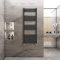 Warmehaus Straight Heated Towel Rail Radiator Ladder Black 1600x600mm Central Heating Radiators for Bathroom Kitchen
