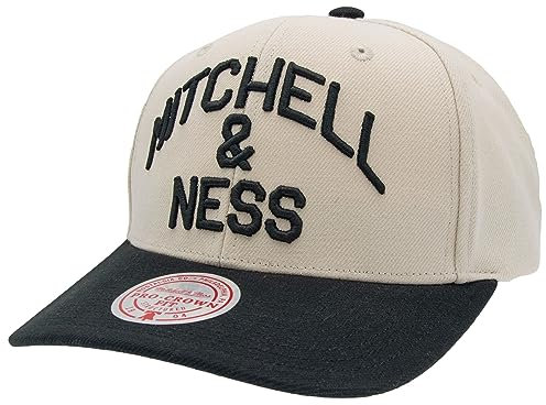 Mitchell & Ness Athletic Arch Snapback, Offwhite/Black