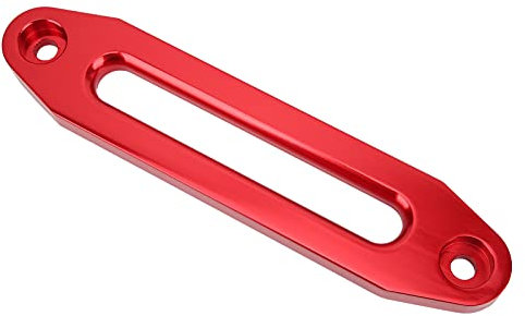Tissting Fenêtre De Treuil 254 mm Hawse Fairlead 8000-15000 Lbs Aluminium Guide-Câble Véhicule Tout-Terrain Treuil Câble Treuils Fenêtre pour ATV UTV(Rouge)