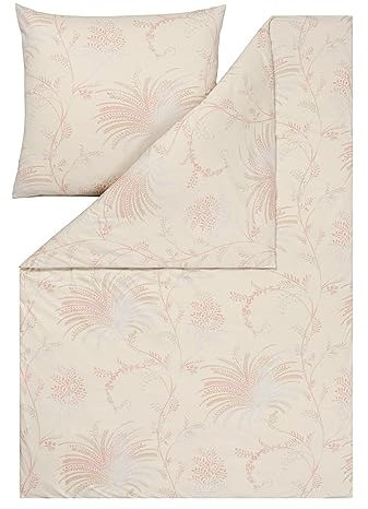 ESTELLA Mako Interlock Jersey Bettwäsche Cecilia leinen 1 Bettbezug 135 x 200 cm + 1 Kissenbezug 80 x 80 cm