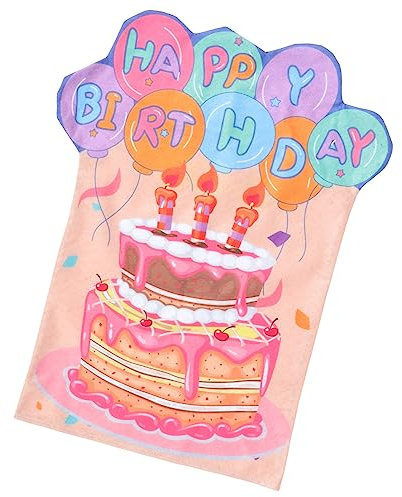 ifundom Geburtstag Stuhl Abdeckung Stuhlhussen Party Küchenstuhlbezüge Happy Birthday Stuhl Cover Partystuhlhussen Bunte Stuhlhussen Stuhltaschen Chair Decor Elastisch Kleidung Büro Stoff