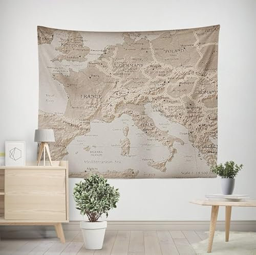 Tapisserie Japonaise Murale Tenture De Lit Carte Tapisserie Art Revetement Mural Credence Décoration Murale pour Le Salon et la Chambre 350x250cm