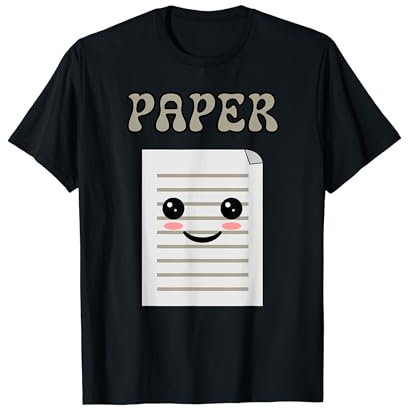 Rock Paper Scissors Easy Halloween Matching Group Costume T-Shirt