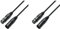 Adam Hall Cables 3 STAR DMF 0600 DMX Kabel 3-Pol XLR Female auf 3-Pol XLR male | 6 m (Packung mit 2)