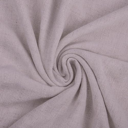 Textrend Leinen mit Viskose - Stoff zum Nähen - Textilien - Stoffe Meterware - Textilien 1x1.35m (Schmutziger Lavendel)