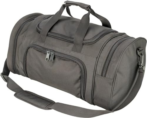 HYKING Taktische Reisetasche mit Schuhfach, Wochenendtasche, Handgepäcktasche für Damen und Herren, Fitnessstudio, Sport, Tragetasche, Grau
