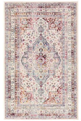 RugVista Rosanna Teppich, 140 x 200 cm, Mehrfarbig | Orientalische, Rechteckig, Mittlerer Stapel, Nur chemische Reinigung, Oeko-Tex 100, Wohnzimmer, Schlafzimmer, Küche