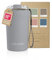 LARS NYSØM Thermo Kaffeebecher to go mit Trageschlaufe & Tritan Deckel | Travel Mug 0,38 Liter mit Isolierung | Auslaufsicherer Edelstahl Thermobecher für Café & Tee (Ash Gray, 380ml)