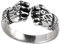 Ringe Set Silber, Herren Ringe Silber Faust Ringe für Herren Männer Adjustable