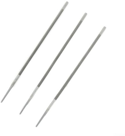 Zuverlässige Kettensägen-Feilen für Kettenwartung, 3-teiliges Set (4 0 mm, 4 mm, 8 mm, 5 5 mm) (4 mm)