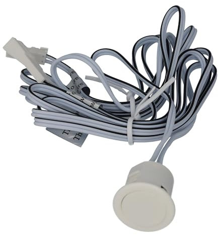 Jandei – Interruptor y Regulador Táctil para Tiras Led y otros equipos. Válido para 12V y 24V DC hasta 48W, Cable 1 Metro, Color Blanco