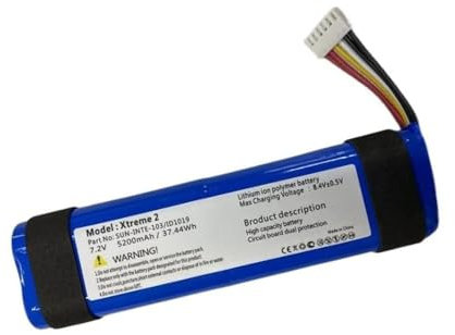CENTERPOWER SUN-INTE-103/ID1019 Ersatz Akku Kompatibel mit JBL Xtreme 2 2nd Player (7.2V, 5200mAh/37.44Wh)