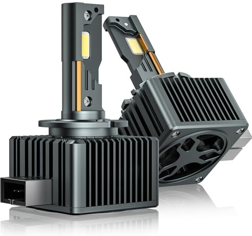 Stellar D3S Lampe - Revolutionäre 2023 Technologie, 6500K Diamantweiß, +200% Helligkeit, 2 Jahre Garantie - Die D3S Xenon Brenner - Alternative (1 Paar)