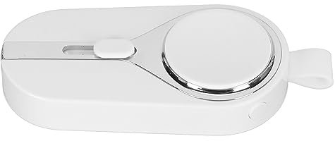 Mini Portable Power Bank, Type C Input Keychain Power Bank Plug and Play 2 in 1 for Outdoor (White)