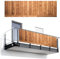 MuchoWow© Balkonsichtschutz Einseitig 90x300 cm Groß PVC Terrassen Garten ohne Bohren Wetterfest Balcony Privacy Screen Zaun Terrasse Balkondeko Garden Regale - Braun - Brücke