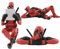 LAINIKE 3 Pezzi Decorazione per Auto Anime Deadpool, Accessori per la Decorazione di Figure Anime Deadpool Divertenti, Decorazione per Interni Auto, Anime Deadpool, Regalo Deadpool per Uomo