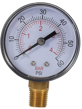MERRYHAPY 1juego Manómetro De Presión Para Piscina y Spa Npt De Precisión y Durabilidad Herramienta De Medición De Agua Para Mantener El Rendimiento Del Sistema