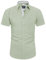 J.VER Men's Short Sleeve Dress Shirt Stretch Iron Free Regular Fit Business Casual Button Down Shirts Green XL