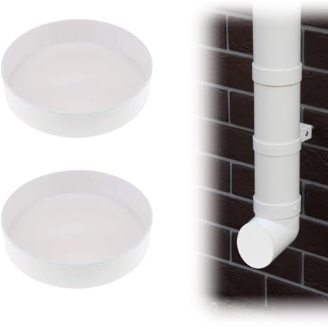 VARKAGE Lüftungsrohr Abdeckung Endstück Abdeckung für Lüftungsrohr - Rohrabdeckung 110mm Rohr Deckel Muffenstopfen DN110 PVC Abdeckkappe Lüftungsrohr Endkappe, UV-beständiger ASA-Kunststoff