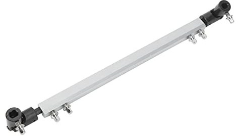 Professionelle Doppel-Bassdrum-Pedal-Verbindungsstange für Trommelhammer – Robuste Dual-Trigger-Verbindungsstange für Musiker und Schlagzeuger (Silberfarbe)